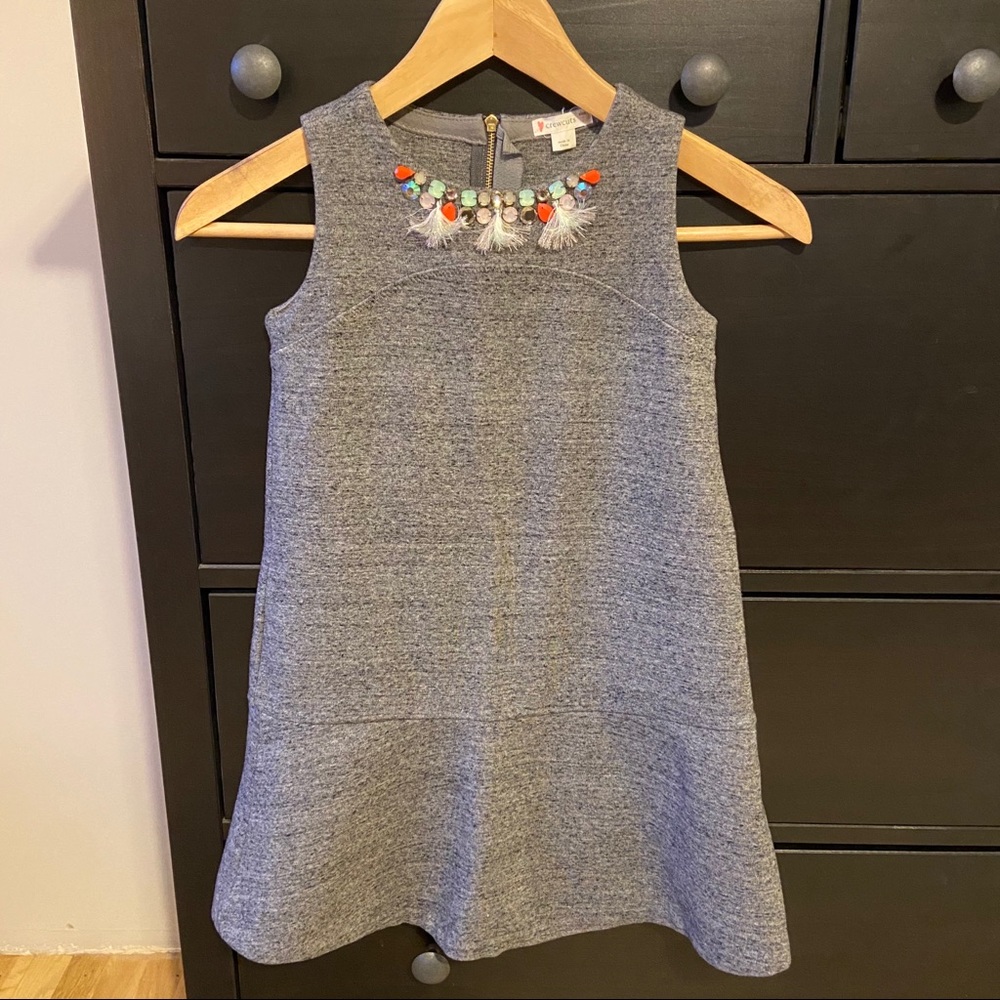 Girls Crewcuts Holiday Jeweled Tassel Dress